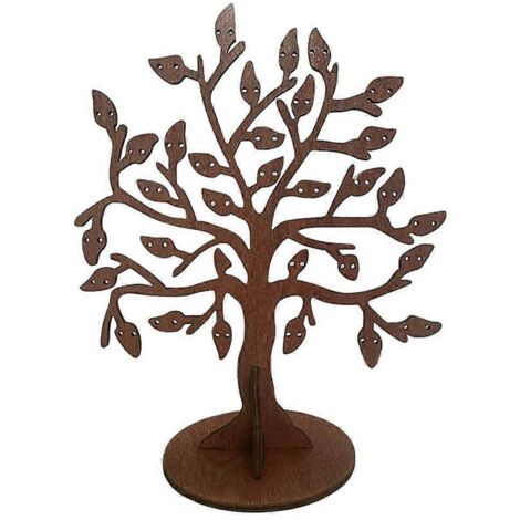 Présentoir à bijoux en bois, arbre à boucles d'oreilles, arbre à bijoux (1/5)
