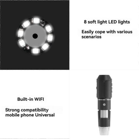 Microscope numérique Wi-Fi 50X-1600X HD (1/5)