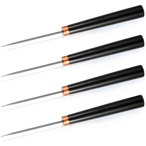 Ensemble de 4 outils de rasage avec manche en bois (1/5)