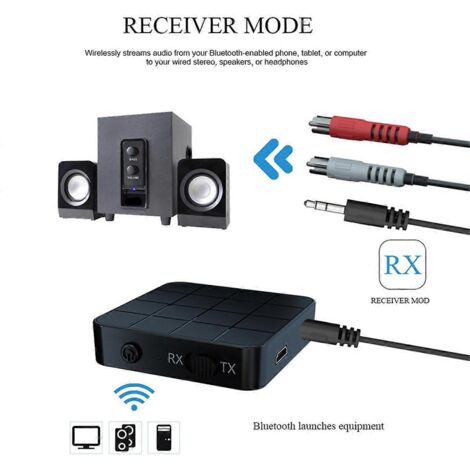 Émetteur-récepteur audio Bluetooth 5.0 2 en 1 sans fil 3,5 mm (1/5)