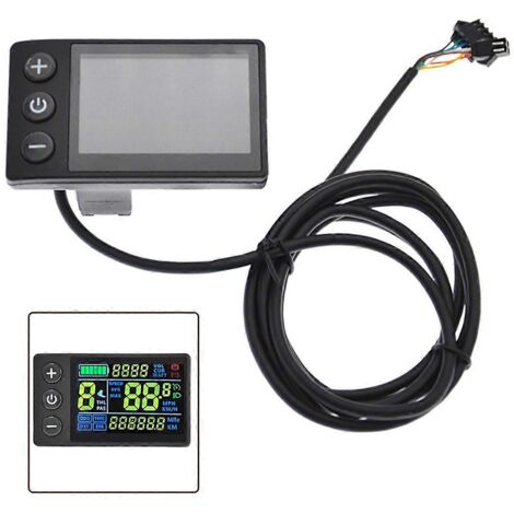 Compteur à écran LCD couleur 24V/36V/48V pour vélo électrique S866