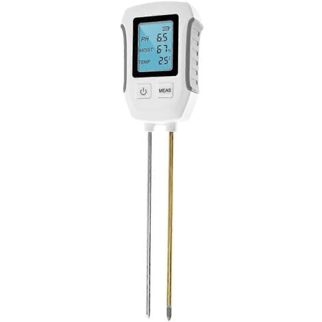 Testeur de pH, d'humidité et de température du sol 3 en 1 avec rétroéclairage (1/5)