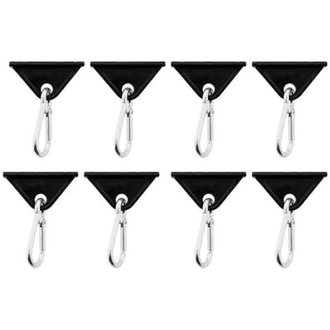 Lot de 8 crochets coulissants noirs pour extrusion 2020 (1/5)