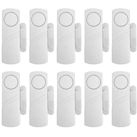 Alarme magnétique sans fil pour portes et fenêtres, lot de 10, antivols (1/5)