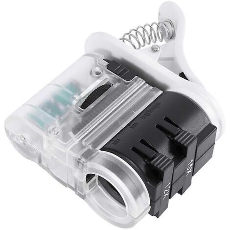 Microscope à pince pour téléphone portable pour la détection de billets de banque, lumière LED UV (1/5)