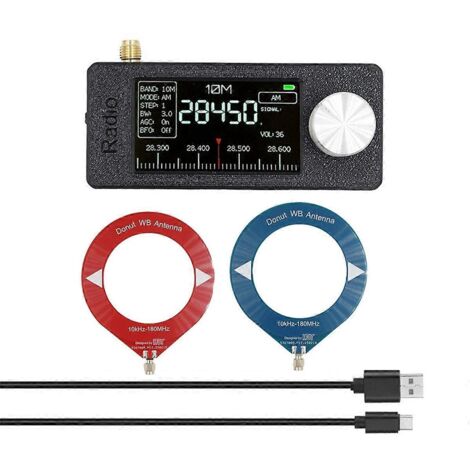 Récepteur radio miniature SI4732 10 kHz-180 MHz portable avec antenne cadre (1/5)
