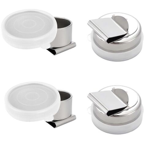 Lot de 4 godets à peinture à l'huile en acier inoxydable avec couvercle et pince (1/5)