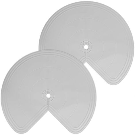 Doublure en silicone pour organiseur paresseux à deux niveaux découpé en forme de part de tarte (1/5)