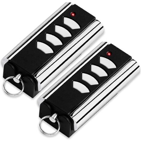 Lot de 2 ouvre-portes de garage 433,92 MHz pour émetteur portatif standard en acier (1/5)