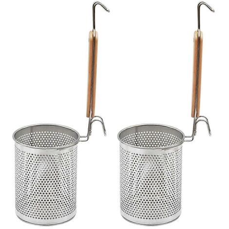 Passoire à pâtes en acier inoxydable, lot de 2, pour raviolis et nouilles (1/5)