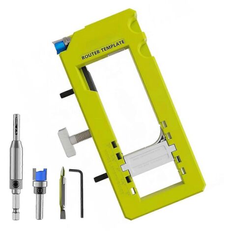 Gabarit pour charnières de porte - Modèle de fraiseuse pour charnières de porte uniquement (1/5)