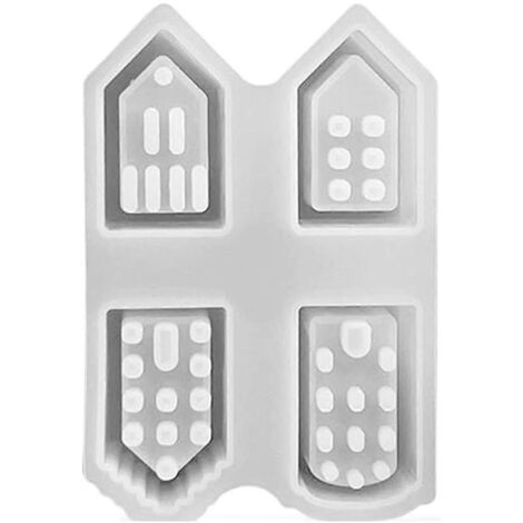 Moule en silicone pour maison creuse, porte-bougies chauffe-plat, porte-bougies (1/5)