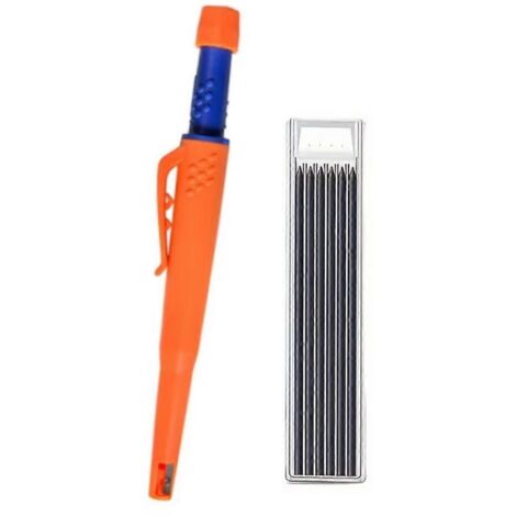 Ensemble de crayons de charpentier solides, porte-mine à trou profond de 2,8 mm, marqueur B (1/5)