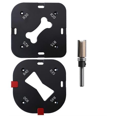 Gabarits de menuiserie pour gabarit de rayon d'angle de table de défonceuse (1/5)