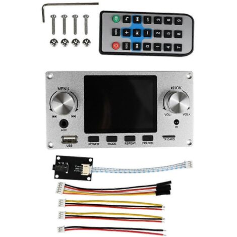 Module de décodage audio sans perte avec écran couleur TFT 2,8 pouces, couleur argent (1/5)
