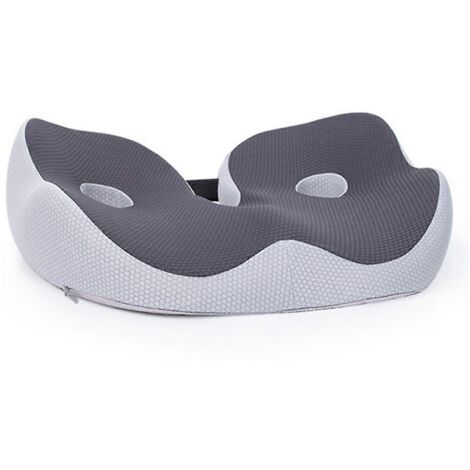 Coussin d'assise en forme de U, adapté aux chaises, coussin coccyx gris