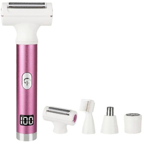 Rasoir électrique sans fil pour utilisation sur peau sèche ou humide, avec écran LED, épilateur (1/5)