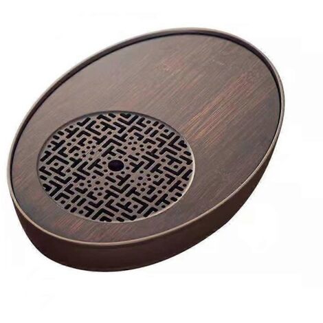 Plateau à thé ovale creux, symbole de la cérémonie du thé chinoise (1/5)