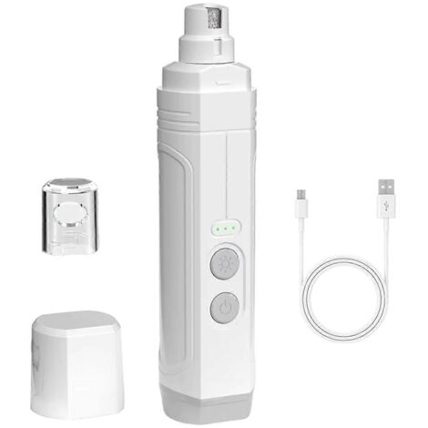 Coupe-ongles électrique pour animaux de compagnie rechargeable et silencieux avec lumières B (1/5)