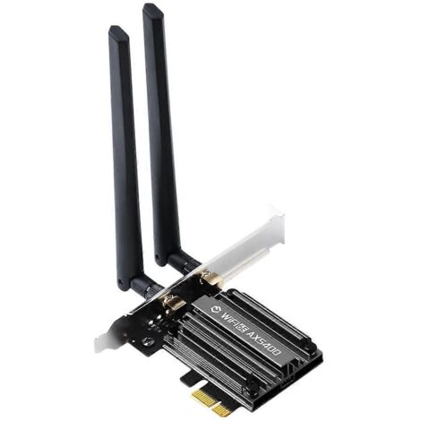 Adaptateur PCIe WiFi 6E AX5400 avec Bluetooth 5.3 (1/5)