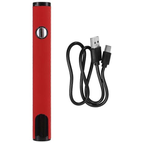 Stylo à batterie à filetage 510, fer à souder électrique sans tête, rouge (1/5)