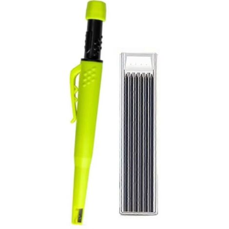Ensemble de crayons de charpentier solides, porte-mine à trou profond de 2,8 mm, marqueur D (1/5)