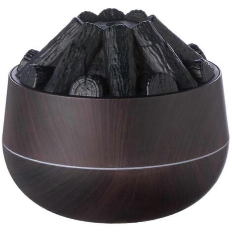 Humidificateur Bonfire 300 ml avec arrêt automatique, idéal pour la maison, le bureau ou la salle de sport, aspect bois foncé. (1/5)