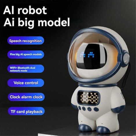 Enceinte Bluetooth robot intelligente avec IA, réveil et radio FM (1/5)