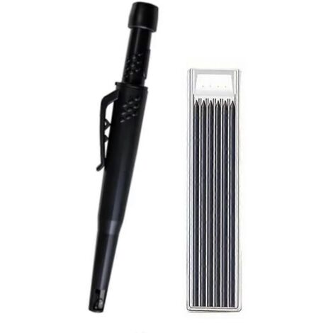 Ensemble de crayons de charpentier solides, porte-mine à trou profond de 2,8 mm, marqueur C (1/5)