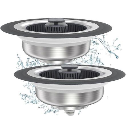 Passoire d'évier à panier filtrant en acier inoxydable (1/5)