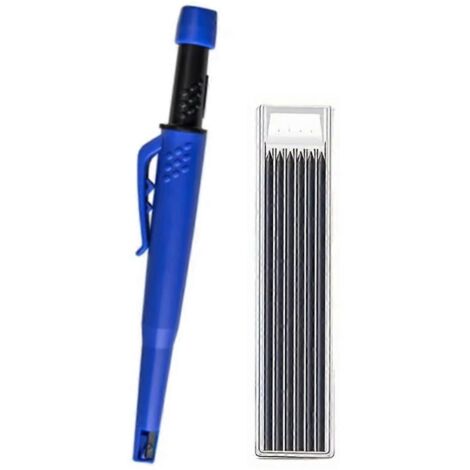 Ensemble de crayons de charpentier solides, porte-mine à trou profond de 2,8 mm, marqueur A (1/5)