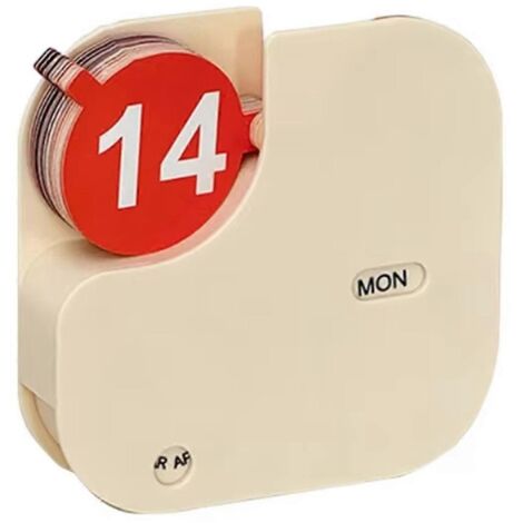 Calendrier de bureau minimaliste en plastique, calendrier à feuilleter pour la maison et le bureau (1/5)