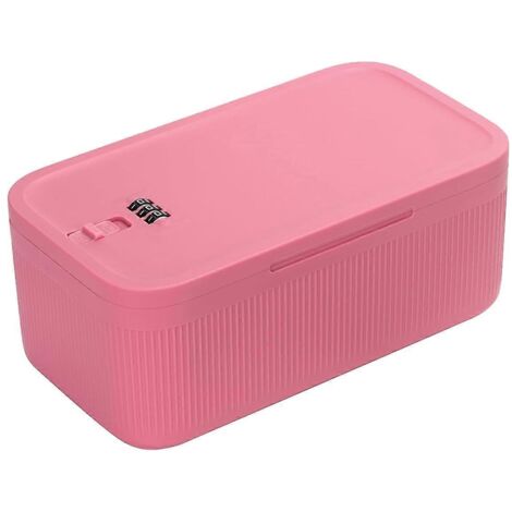 Boîte de rangement verrouillable, boîte à pharmacie verrouillable, étui pour téléphone portable, rose (1/5)