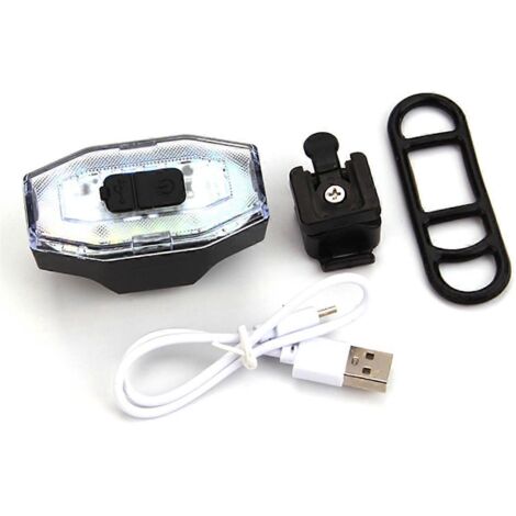 Feu arrière de vélo LED rechargeable USB étanche, étanche