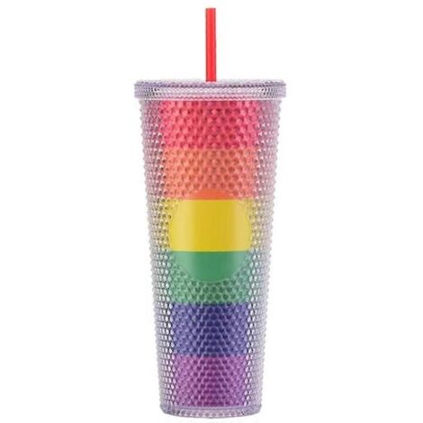 Gobelet isotherme à paille amovible de 710 ml (24 oz) à double paroi (1/5)