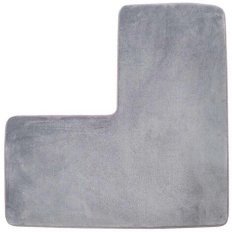 Tapis de bain antidérapant en forme de L pour douches d'angle A (1/5)