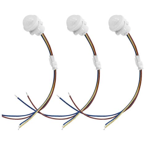 Lot de 3 interrupteurs à détecteur de mouvement, interrupteur intelligent à capteur PIR (1/5)
