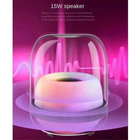 Enceinte Bluetooth sans fil avec caisson de basses LED et son Hi-Fi, B (1/5)