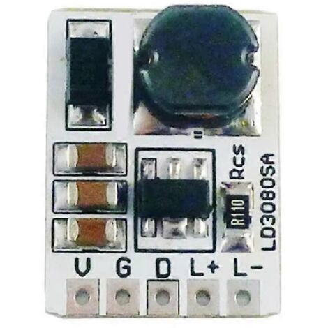 Module de commande de LED LD3080SA 20 W CC 3,5-30 V, convertisseur abaisseur HB, 910 mA (1/5)