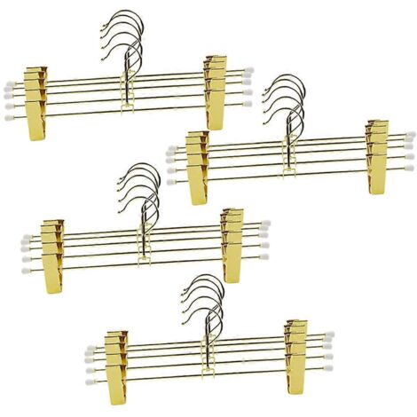 Lot de 20 cintres pour pantalons en métal (1/5)