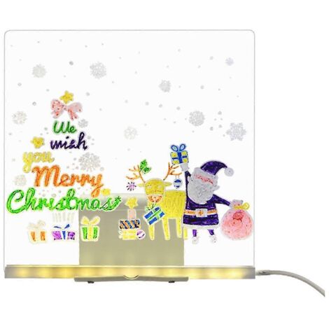 Tableau lumineux LED pour dessin, jouet 20x20cm (1/5)
