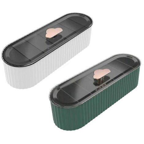 Boîte de rangement pour câbles à 7 compartiments - Organisation des appareils électroniques (1/5)