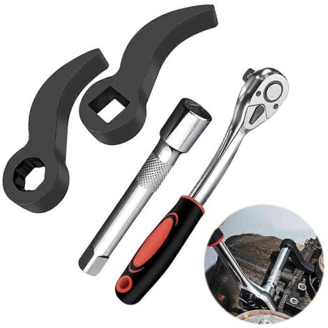 Adaptateur pour clé (4 pièces), adaptateur pour pied-de-biche 1/2 pouce et clé à cliquet 1/2 pouce (1/5)