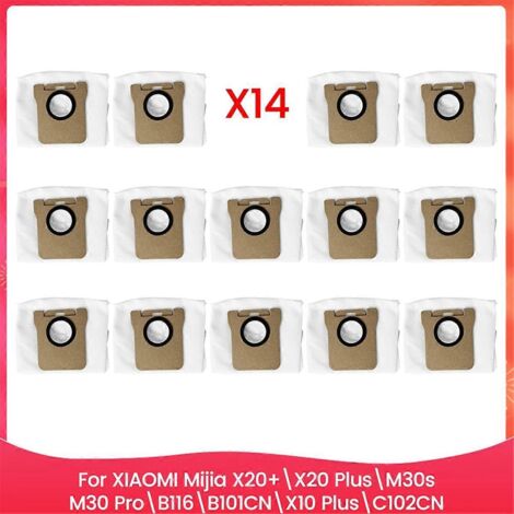 14 sacs à poussière pour aspirateur X20+/X20 Plus/M30s (1/5)