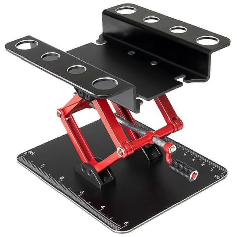 Support de réparation en métal pour voiture RC, hauteur réglable, noir (1/5)