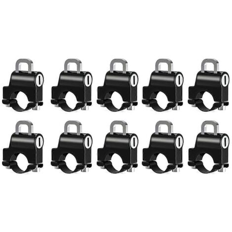 Lot de 10 antivols pour casque (22-24 mm) avec clés (1/5)