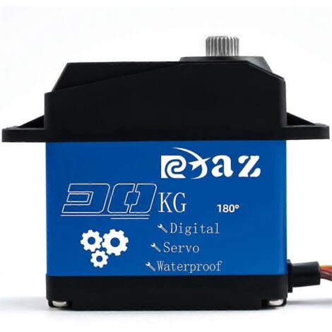 Servo numérique à engrenages métalliques 30 kg pour voiture, camion, crawler et robot radiocommandés (1/5)