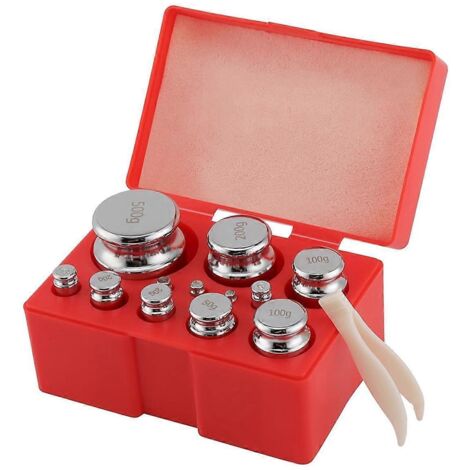 Poids d'étalonnage en acier, kit de poids d'étalonnage pour balance