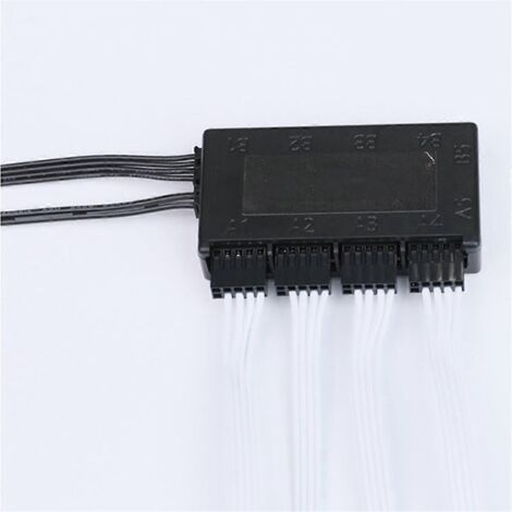 Adaptateur répartiteur/rallonge USB 2.0 à 9 broches noir (1/5)