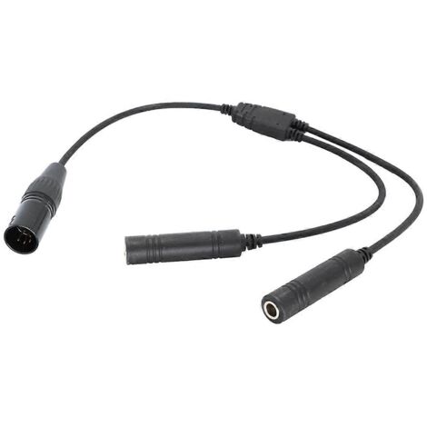 Adaptateur double prise GA vers XLR 5 broches pour casque d'aviation (1/5)